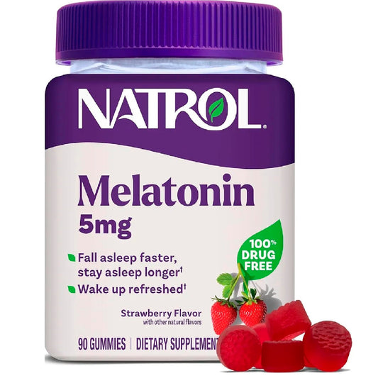 Natrol Melatonin 5mg – 90 Gomitas (Strawberry Flavor)